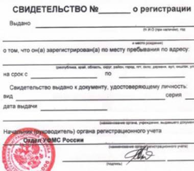 Риски связанные с временной пропиской